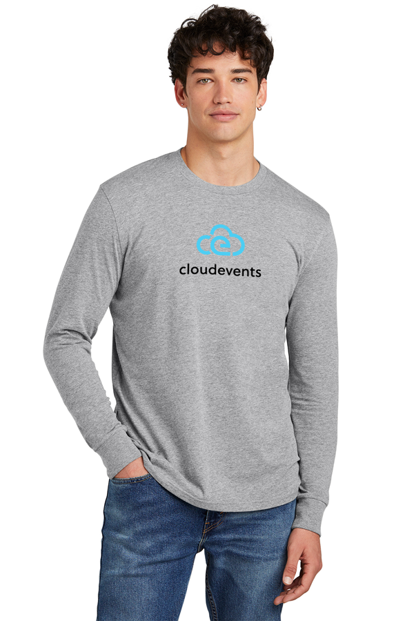 cloudevents Full-Color| District Perfect Blend Long-Sleeve Tee