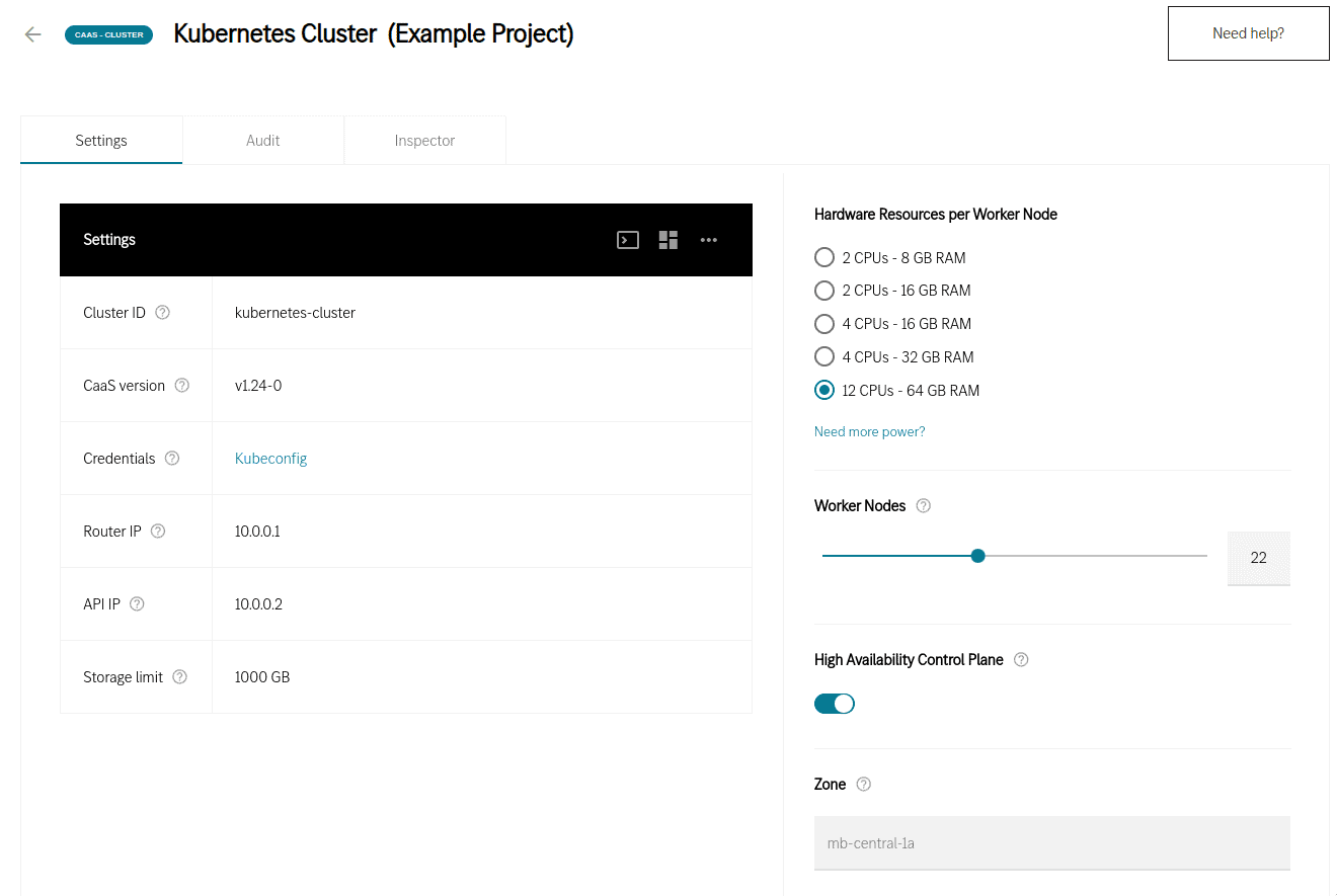 Screen shot showing Mercedez Benz' self-service portal